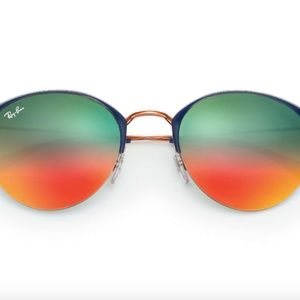 Ray-Ban RB3578 Blue/Orange Gradient Mirror w/ Case